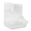 Automatic Hamster Feeder Clear Plastic Anti Tipping Pet Food Dispenser for Squirrel Hedgehog Guinea Pig ZS 02