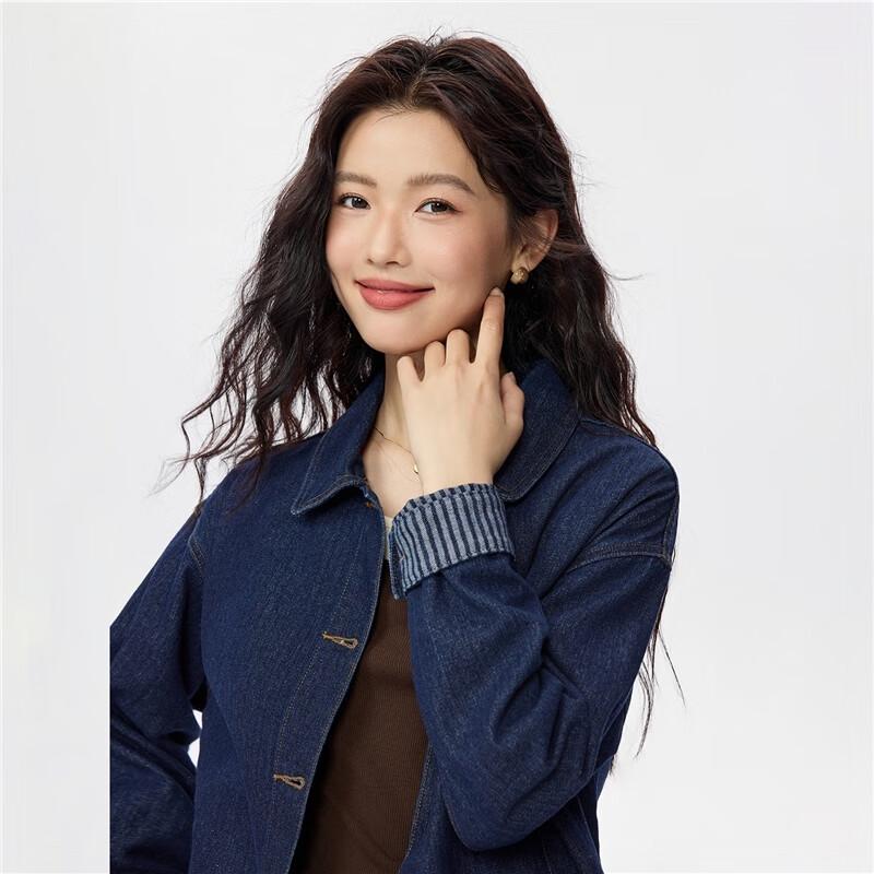 GIORDANO Women's Washed Denim Jacket
