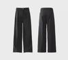 Men's Wide-Leg Black Trousers - Cleanfit, Casual, Professional - Spring/Autumn Collection