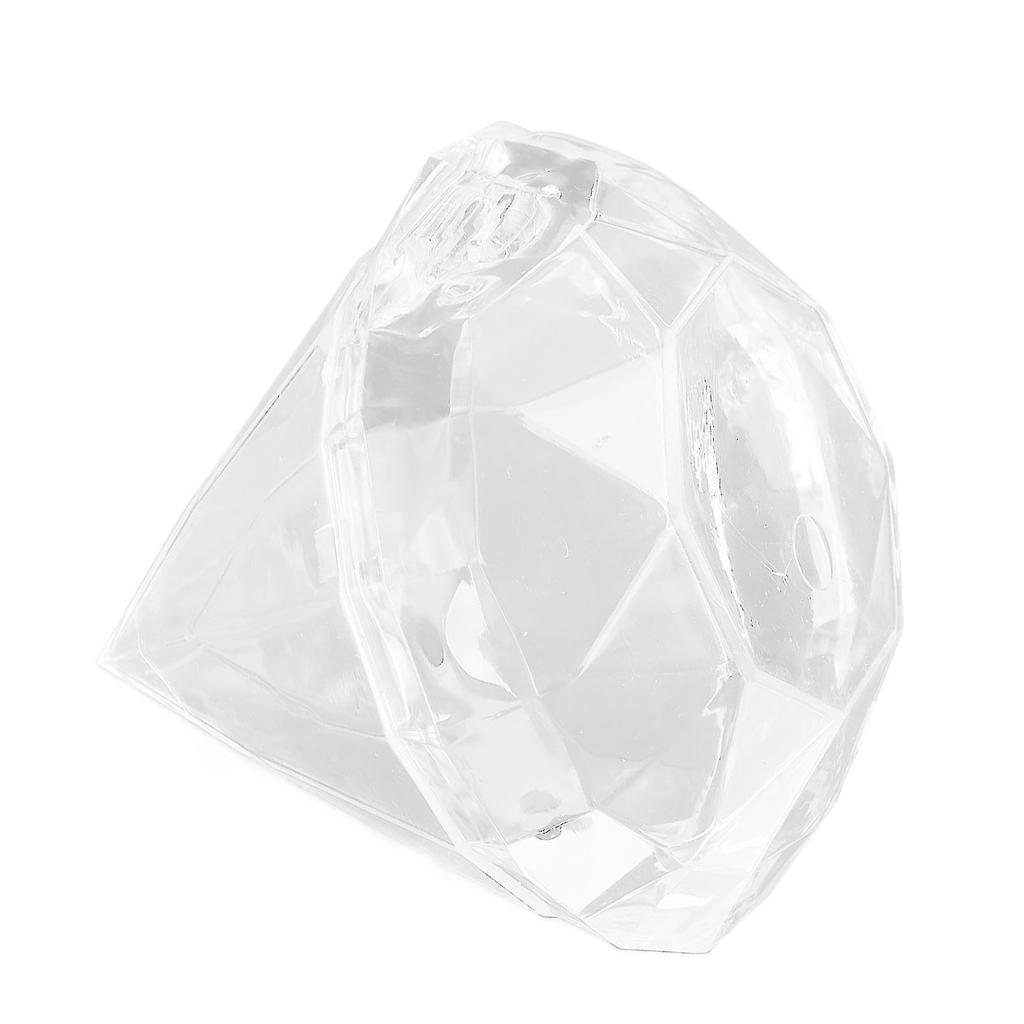 Süßigkeitenbox Diamantförmiges Klares Glas Transparente Kunststoff-Süßigkeitenaufbewahrungsbox für Zuhause