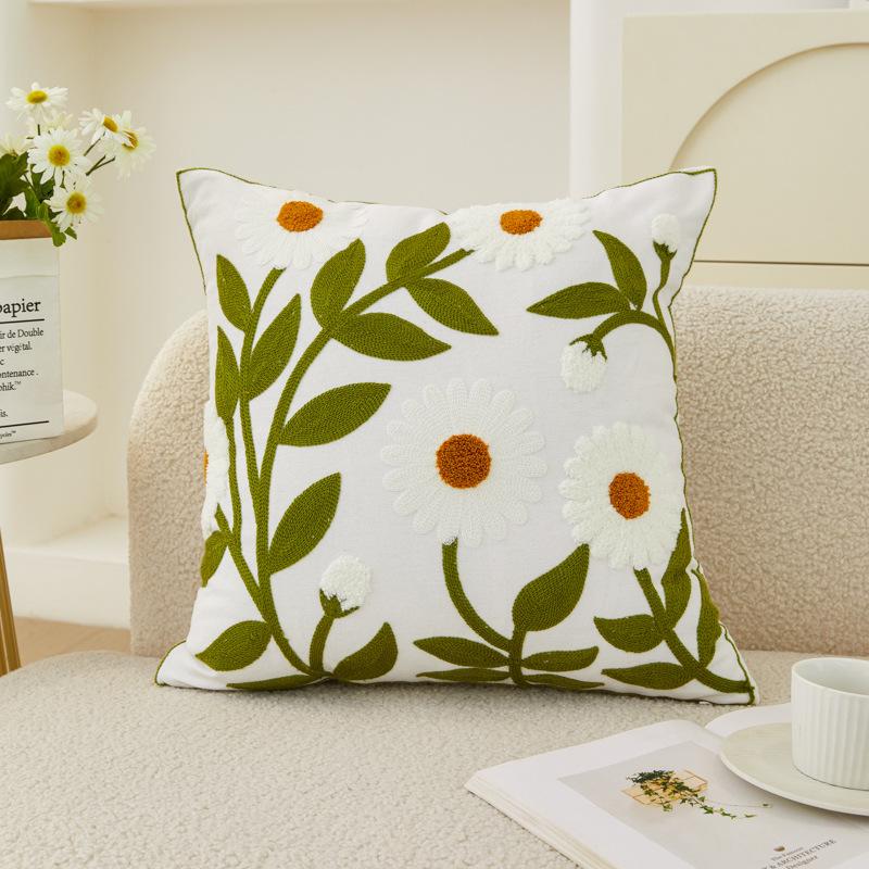 American Cotton Pillowcase Fabric Sofa & Bed Cushion Cover, Washable