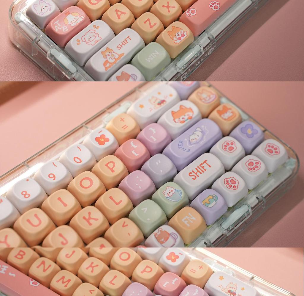 Crayon Shin-chan Cute Pink Custom PBT Keycap for Mechanical Keyboards