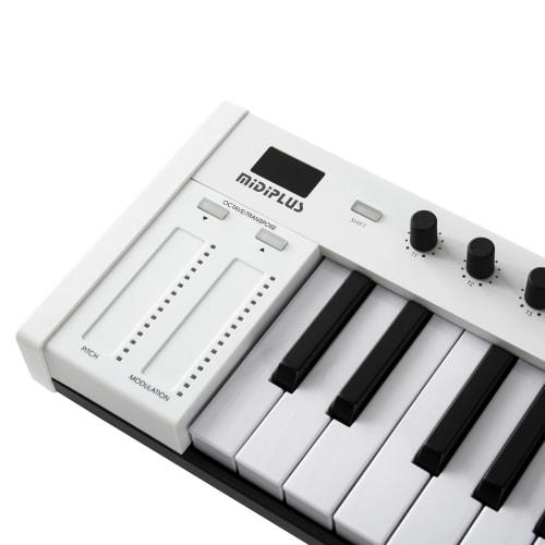Midiplus X4 Mini MIDI Keyboard Controller, White