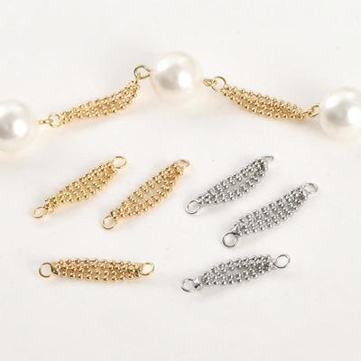 Copper-Plated 18k Gold Color-Preserving Chain Connector for DIY Bracelets, Necklaces & Earrings