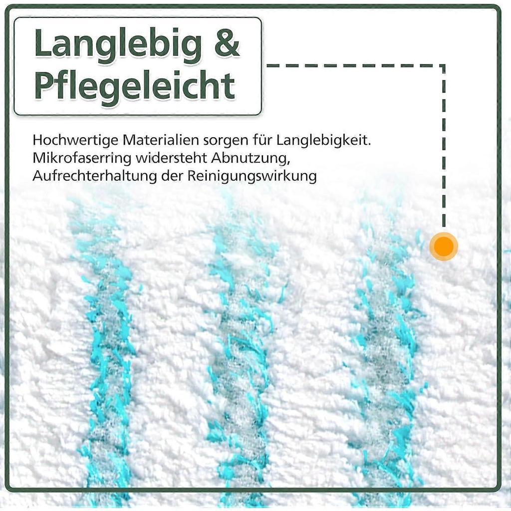 3 Pack Replacement Mop Covers for Leifheit Profi XL Micro Duo / Profi XL Cotton Plus All Floor Mop Handles, Removes Stains Quickly, Efficien