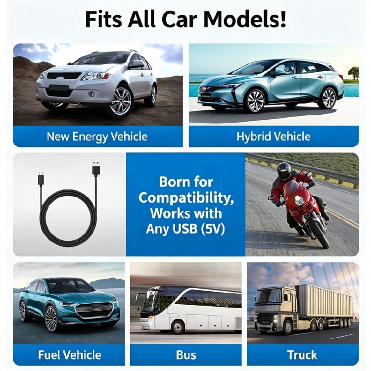 Automotive Head Up Display With IP54 Rating HUD Digital Windshield Projector For Speed And RPM Monitoring