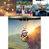 Car Decor Keychain With Cute Tiger Wearing Christmas Hat Design Acrylic Pendant For Home And Travel