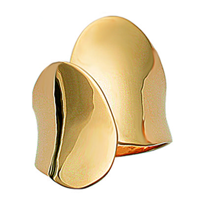 Ring Vergoldet 'Umarmung' golden - 30 mm