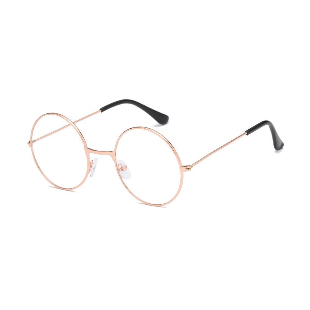 

Кукла-животное Плоское зеркало Кукла-утка Очки Очки Круглые очки Очки для Мими-утки rose gold-Transparent