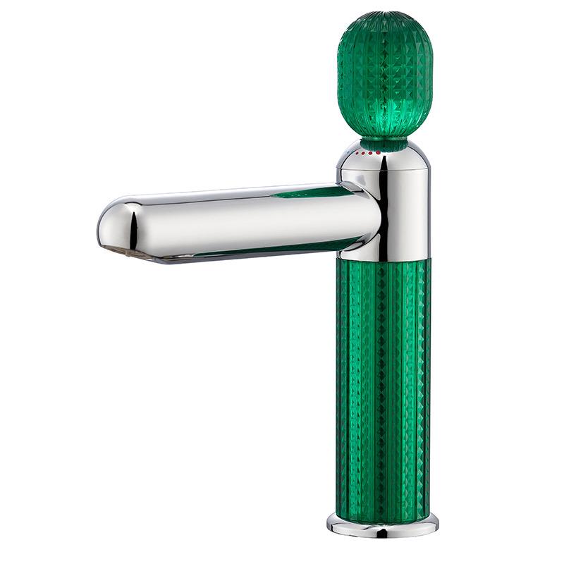Luxury Crystal-Textured 304 Stainless Steel Faucet with Removable Aerator