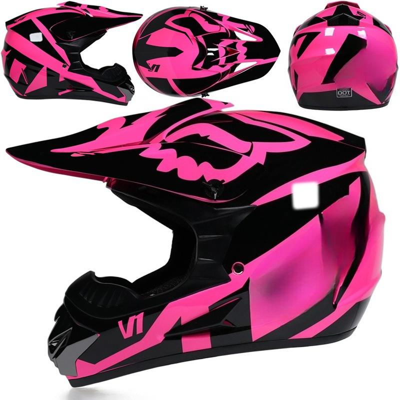 Four Seasons Motorcycle Off-road Helmet for Men and Women, Electric Bike Helmet, Mountain Bike Off-road Helmet, Racing Speed Descent Pedal