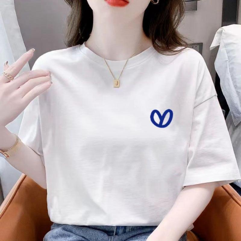 

Летняя футболка из чистого хлопка с короткими рукавами, женская свободная утягивающая женская белая футболка с короткими рукавами, женская L