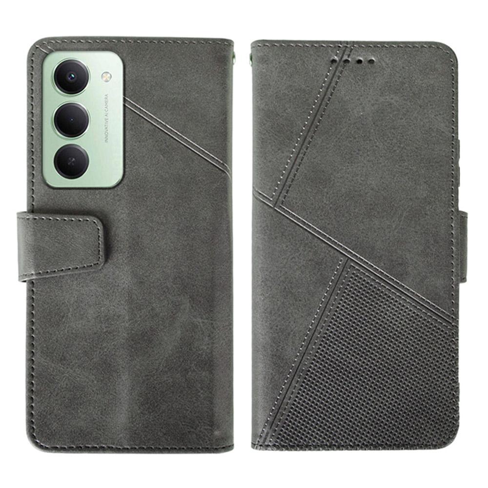 IDEWEI For Xiaomi Redmi 15 5G (Global) (169mm) Case Leather Wallet Phone Cover Stand Calf Texture