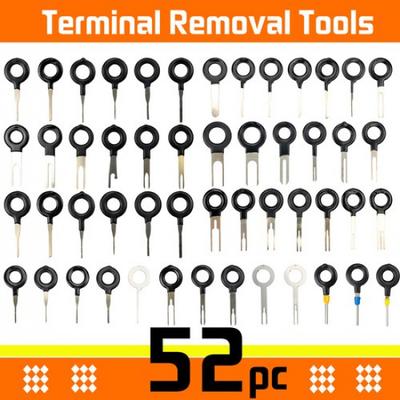 52pcs Terminal Removal Tool Electrical Wire Plug Connector Pin Extractor Kit Car