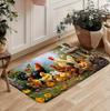Chicken Flower Bright Door Mat with Rooster Home Decoration It Is An Entrance Mat with Anti Slip Creative Design Carpets