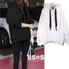 2023 Høst/Vinter Dame Koreansk Stil Fleece Hettegenser Langermet Løs Pullover Sweatshirt