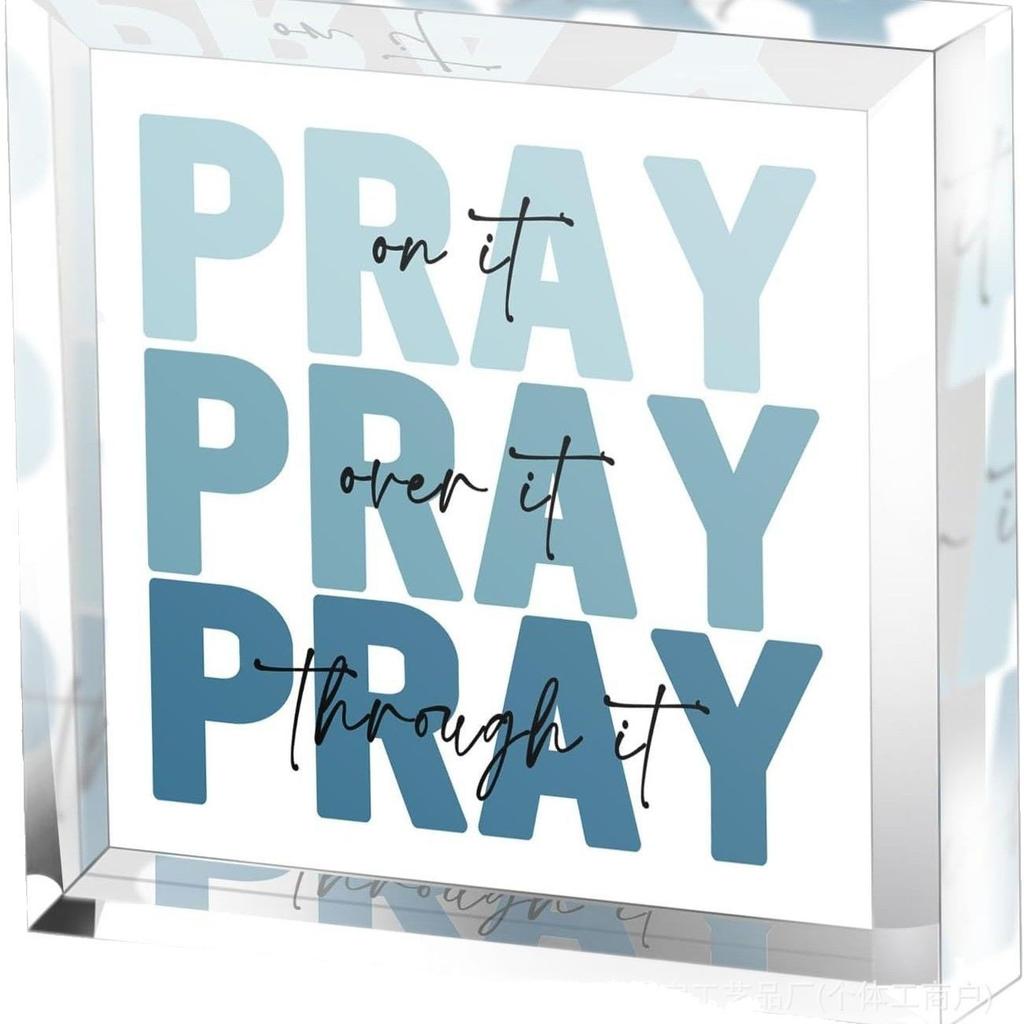 Pray More Worry Less Decoration Cute Gift Butterfly Crafts Flower Study Desk Ornaments Home Decoration Accessories Home Decor