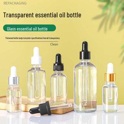 Transparente Tropfflaschen aus Kunststoff und Glas für ätherische Öle – Größen 30 ml und 50 ml erhältlich