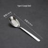 Stainless Steel Long-Handle Thickened Flat Spoon for Home, Hotel, or Restaurant