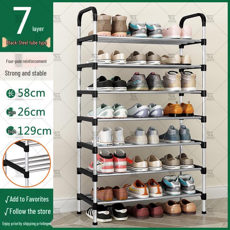 Slim Multi-Tier Shoe Rack for Entryway or Dorm