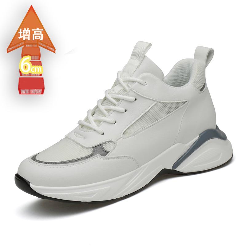 

Мужская повседневная обувь для увеличения роста, мужская спортивная обувь в стиле «папа», повседневная обувь на шнуровке, одинарная обувь, сетчатая кожаная вставка, одинарная обувь 36