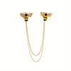 Men's Retro Pixiu Dragon Head Brooch: Creative Alloy Collar Pin for Suits