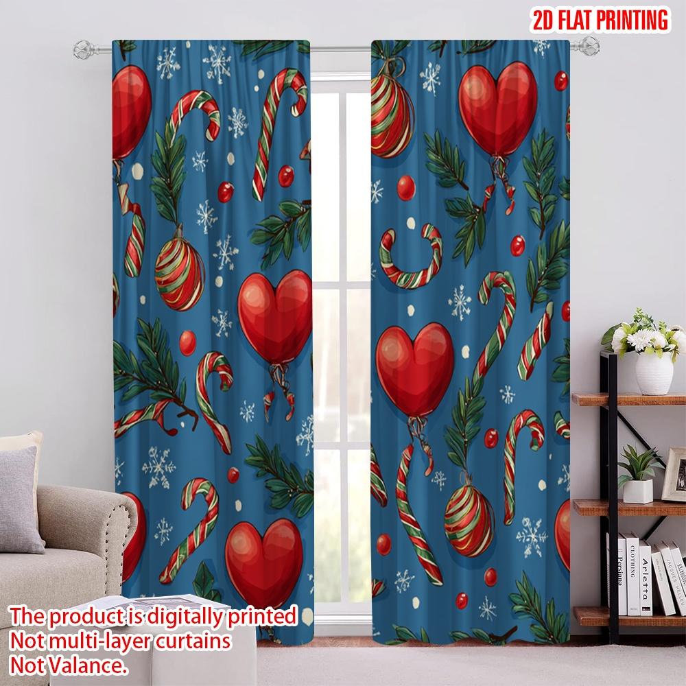 

2pcs,2D plane printing Curtain Popular Cute Dog and Presents Durable 100% Polyester Fabric (without rod) Gifts Use for Bedroom 52.50 × 116.00 cm 2 pcs