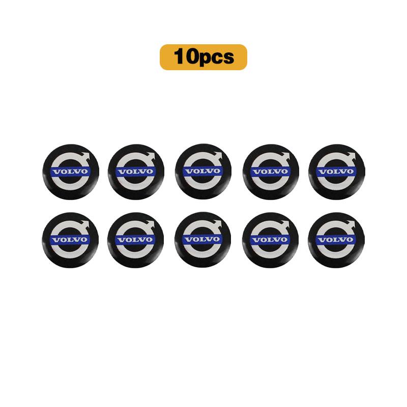 rkwad2 5/10Pcs 14mm Car Key Emblem Stickers Auto Door Keyhole Logo Decal For Volvo V60 V40 XC90 S60 S40 XC60 V50 V70 XC40 S80 EM90 S80L