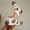 Summer New One Line Belt Versatile Platform Muffin Light Casual Fashion Women's Sandals