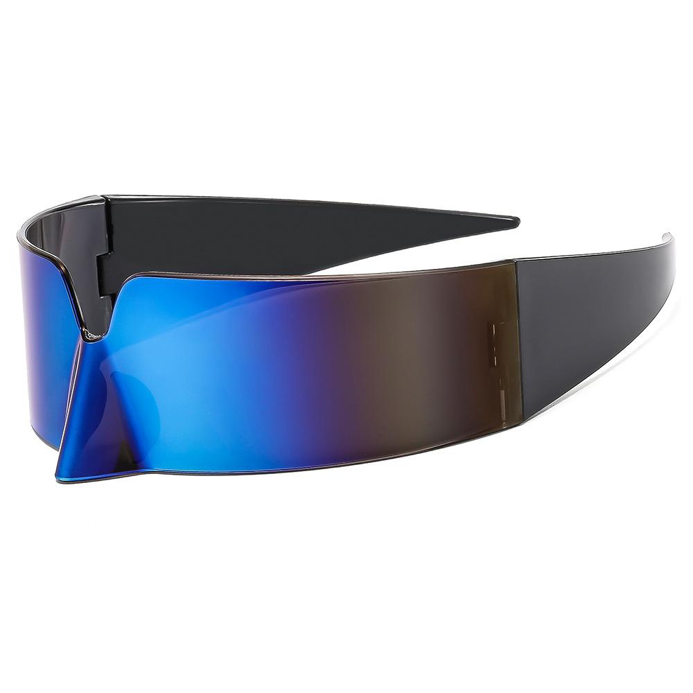 Spot trend cool new special-shaped mirror niche sports technology sense anti-blue light integrated sunglasses