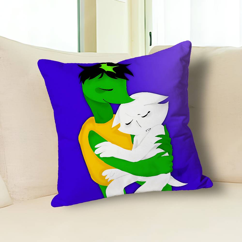 H-House Of Puso B-Bayani Cartoon Pillow Cover, 4K HD Printed Cushion Cover case with Various Exquisite Patterns