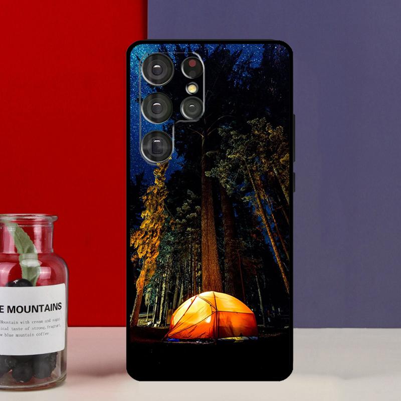 Camping Nature Mountain Funda Case For Samsung Galaxy S25 Ultra S9 S10 S20 S21 FE S22 S23 Plus S24 Ultra Phone Cover
