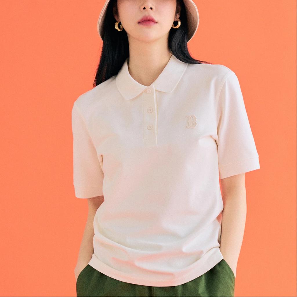 New MLB Boston Red Sox Polo Shirts Women's Ivory 3FPQB0433-43IVS