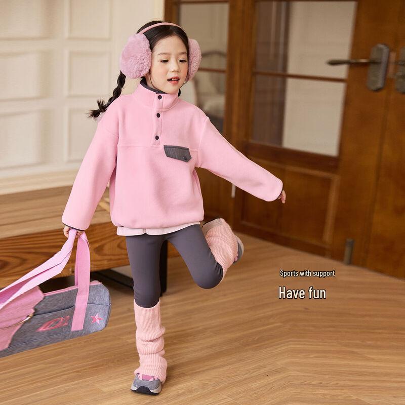 LUSON Okids Toddler Girls  High-Waist Fleece-Lined Leggings 100