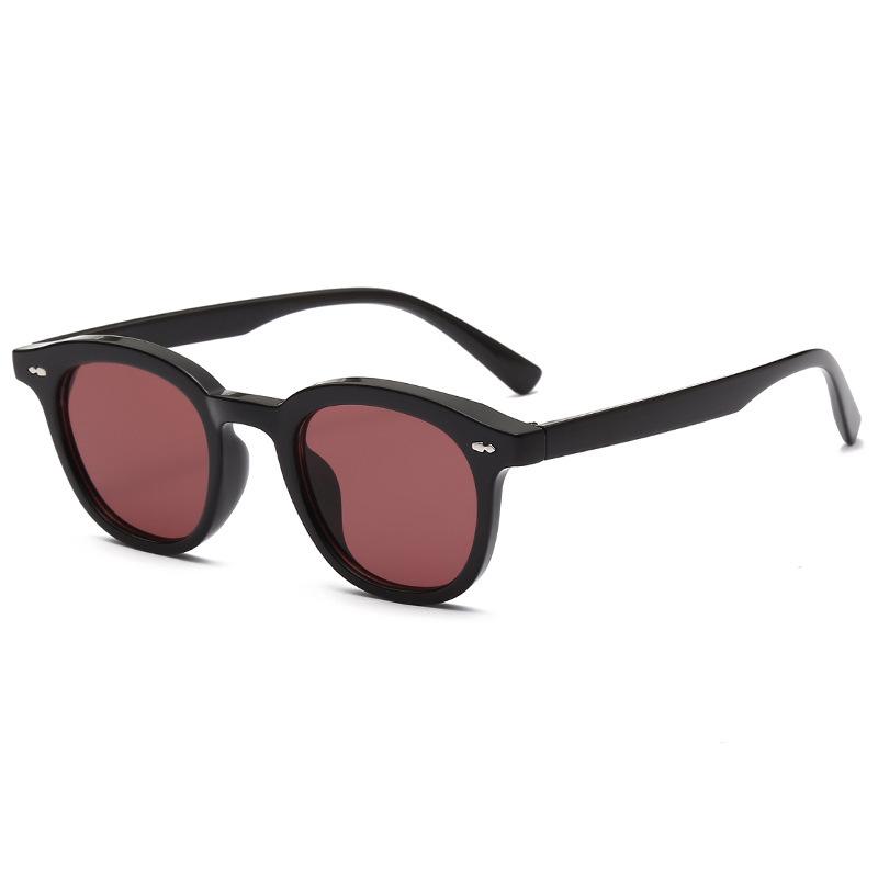 High-End Damen-Sonnenbrille mit ovalen Nieten - UV-Schutz As shown