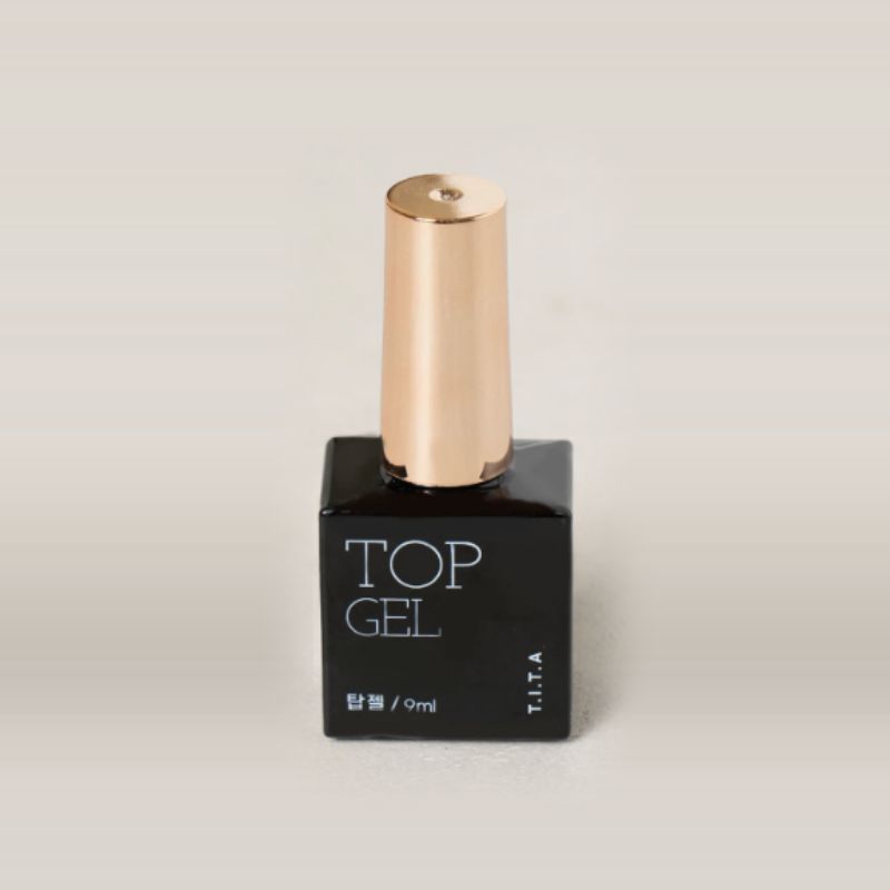 No-Wipe Top Gel Nail Polish 9ml – UV/LED High-Gloss Clear Gel Top Coat