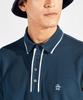 Munsingwear Standard Short Sleeve Polo Made in Golf NV00 Men's Shirt, Japan, Sunscreen, Moisture-Wicking, Quick-Drying, MG5SHS06M, Navy,