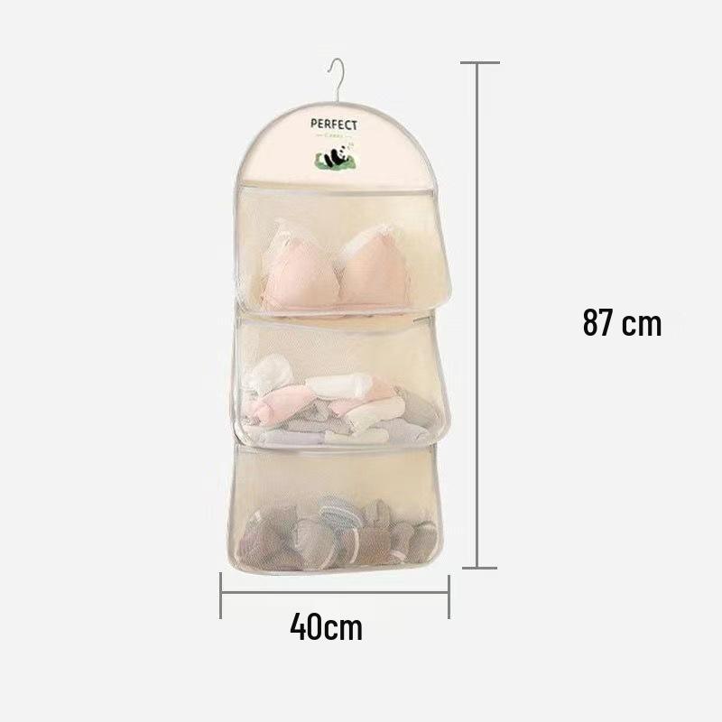 Wall-Mounted Hanging Organizer for Underwear & Socks - Perfect for Dorms or Closets