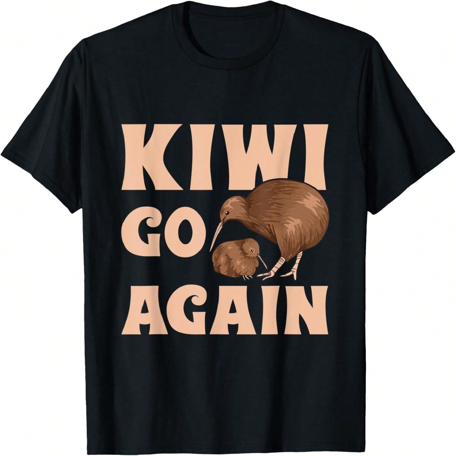 Kiwi Bird And Fruit Joke New Zealand Kiwi T-Shirt S