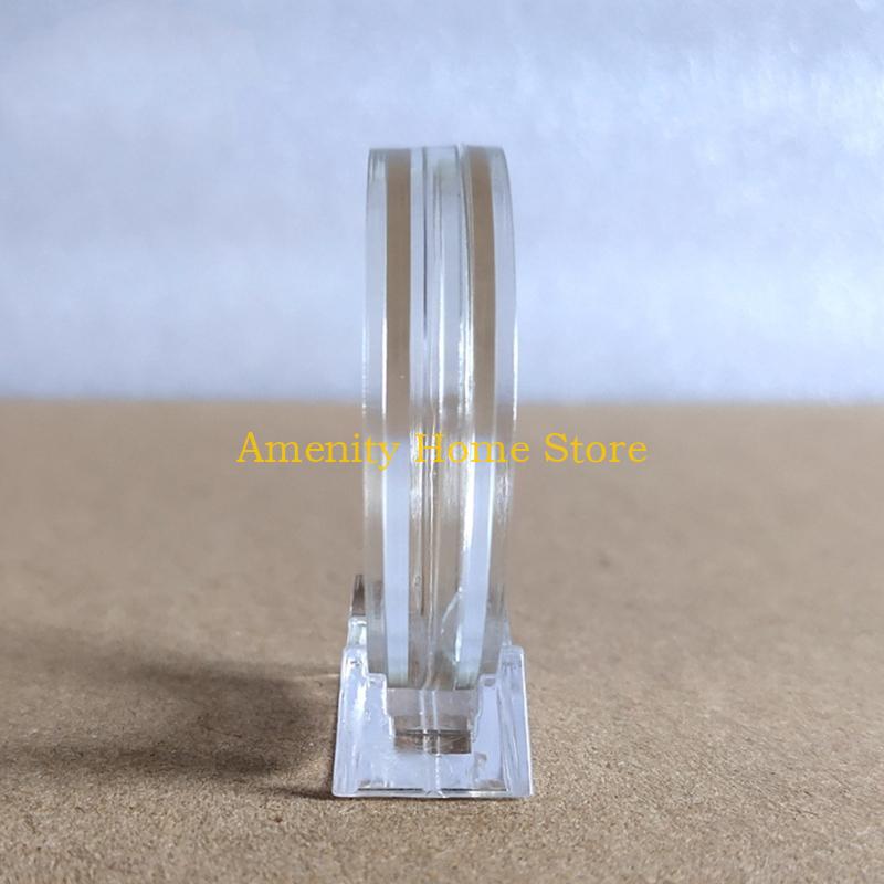 F26C Commemorative Coin Display Holder Capsules with Stands for Collecting Coin Container Organizer Storage Box Supplies