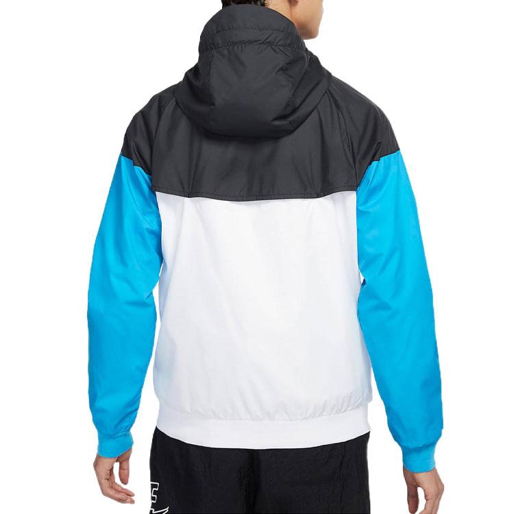 Nike Colorblock Sports Hoodie With Logo Jacket Men Jacket Blue AT5271-105