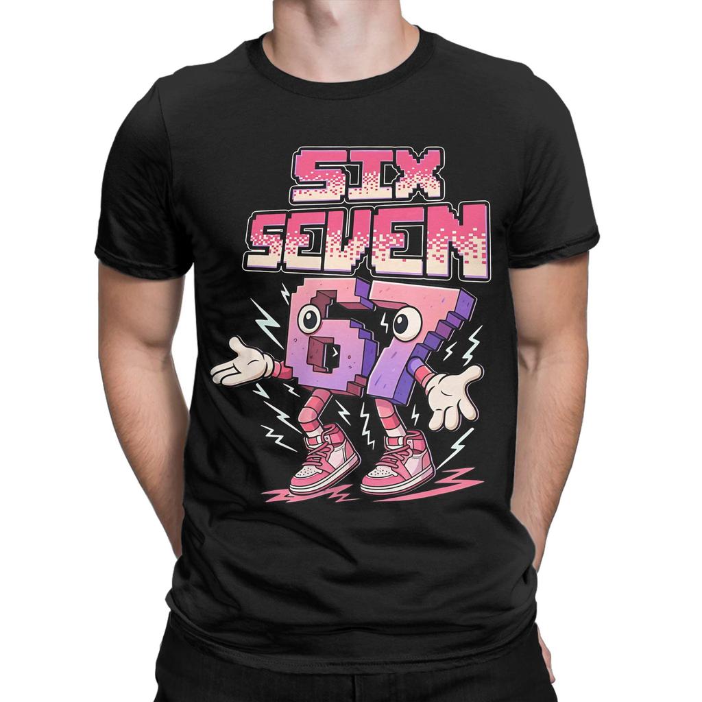 67 Six Seven 6-7 Funny Italian Brainrot Tee Shirt for Men Women Gift T Shirts  Cotton Clothing