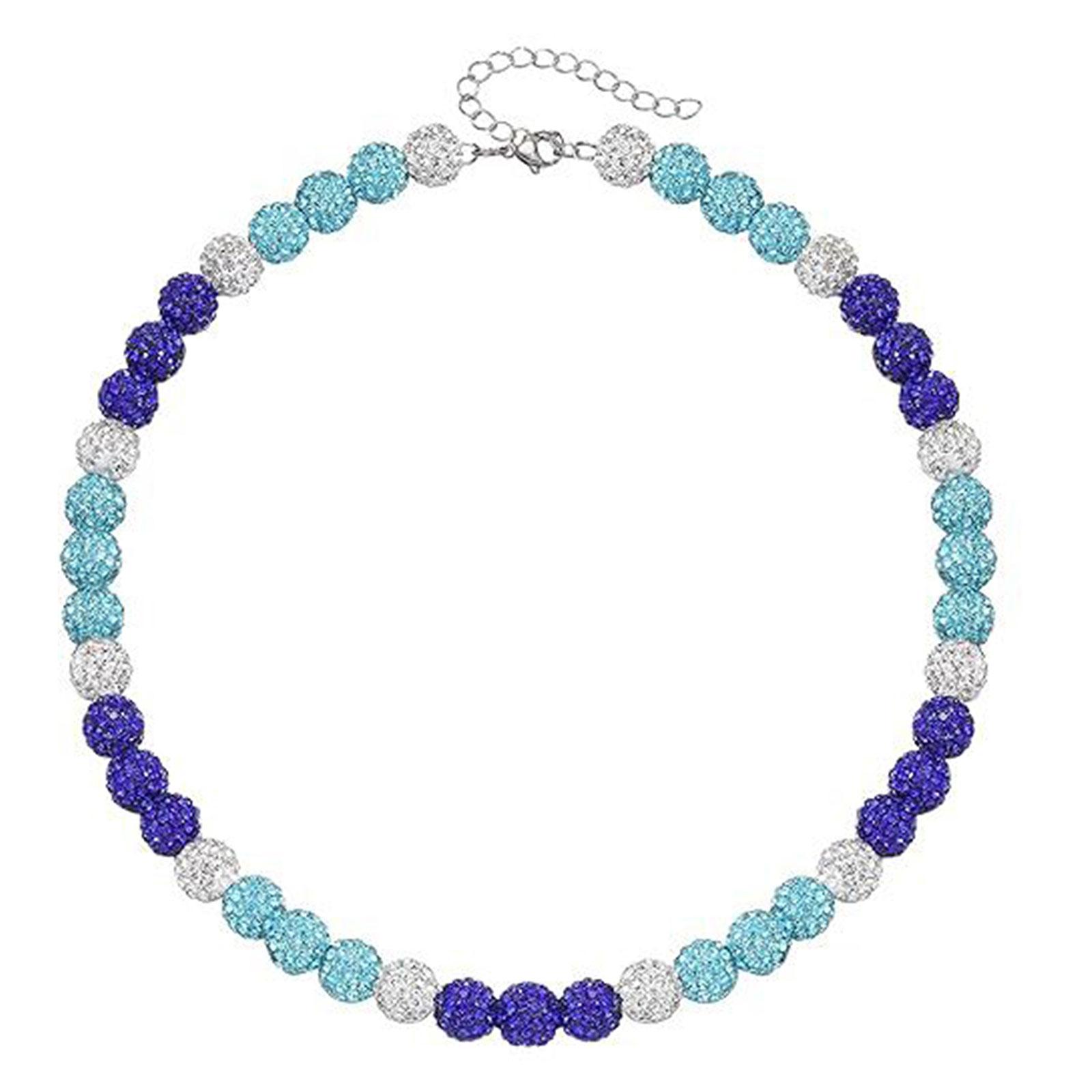 

Уникальное бейсбольное ожерелье со стразами, цепочка на шею в виде дискотечного шара, модные украшения для активных людей, спортивный аксессуар 3