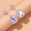 Trendy Crystal Teardrop Earrings for Evening Wear