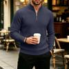 Herren Pullover mit Rollkragen Strickpullover Langarm Lässiges Basisschicht Oberteil für Herbst Winter