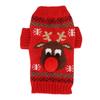 Soft Reindeer Dog Sweater Stretchy Cat Winter Apparel Festive Dog Holiday Costume  Outdoor Walking