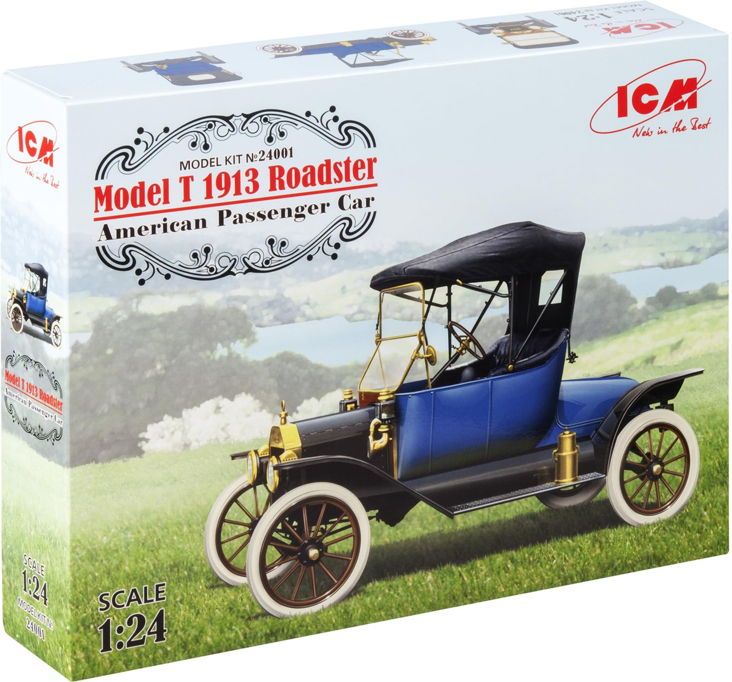 

Пластиковая модель ICM Ford 1912 Roadster 1/24 T-type (24001)
