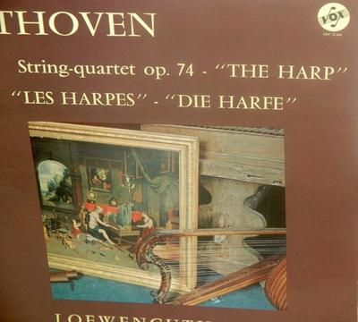 LP Record LUDWIG VAN BEETHOVEN  QUATUOR LOEW  String Quartet Opus 74 The Harps  GBY12660 VOX France Classical Used
