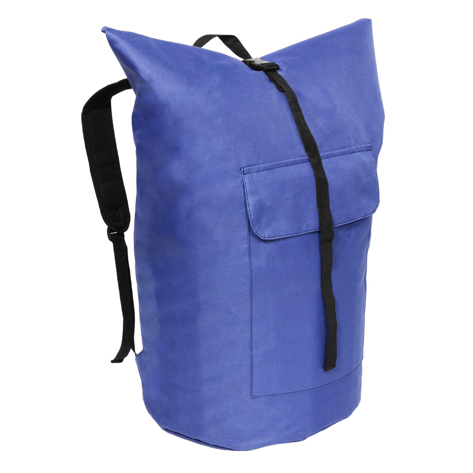 

Laundry Backpack Bag 115L Large Capacity Portable Clothes Sack with Shoulder Strap Waterproof Travel Moving Storage Bag синий