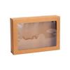 JingJingRS Kraft Paper Disposable Picnic Lunch Boxes